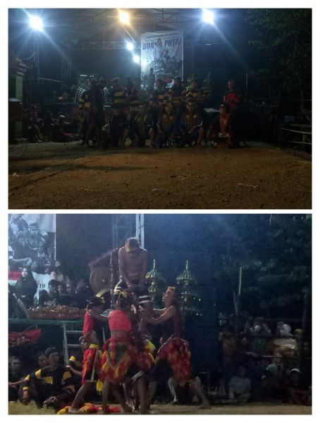 Foto saat acara "Jaranan", "Bantengan", "Ganongan", dimulai .