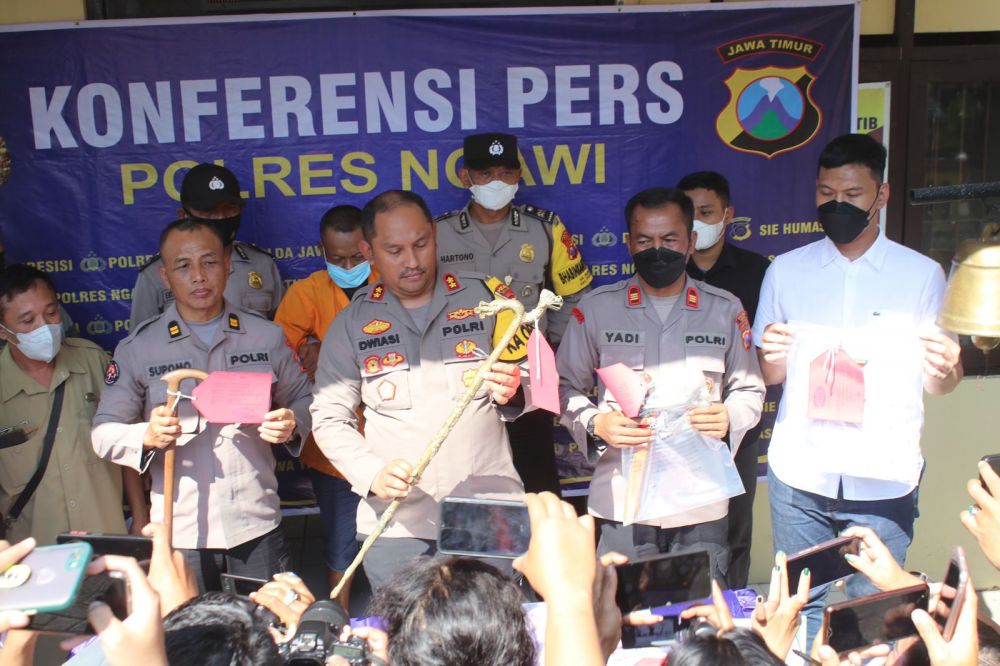 Polres Ngawi amankan tersangka beserta barang buktinya