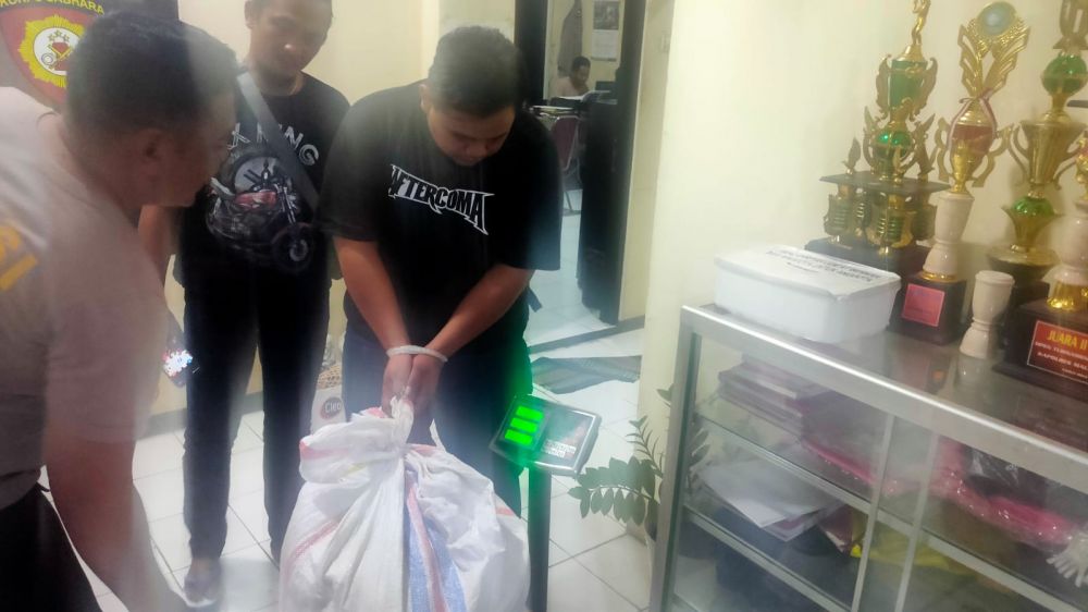 Polisi amankan tersangka beserta barang buktinya 