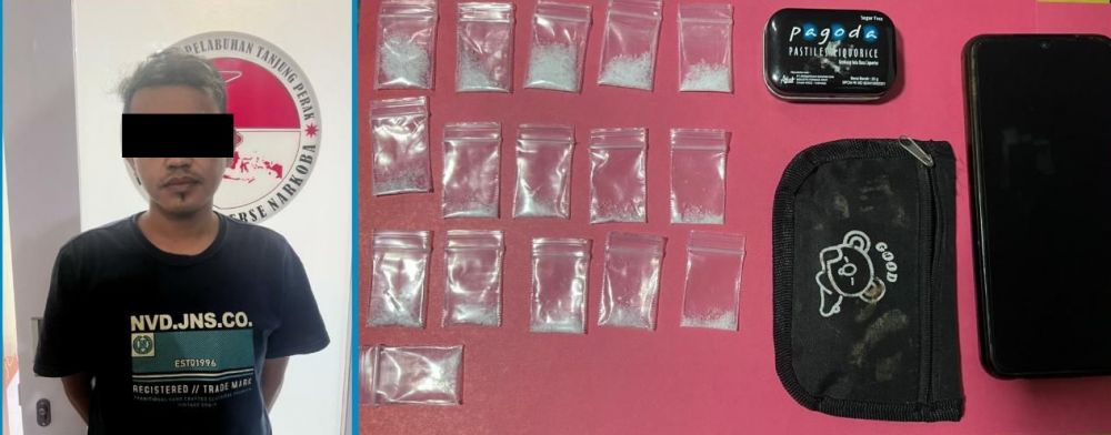 Polres Pelabuhan Tanjung Perak Surabaya amankan tersangka beserta barang buktinya