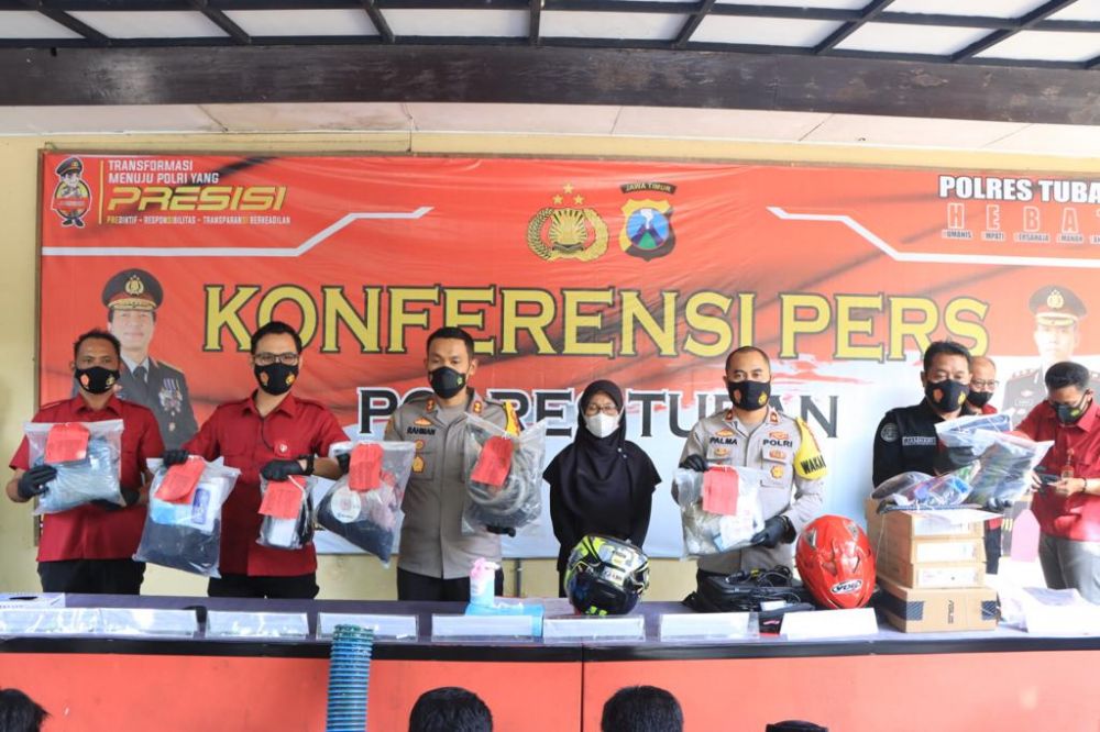 Polres Tuban amankan tersangka beserta barang buktinya