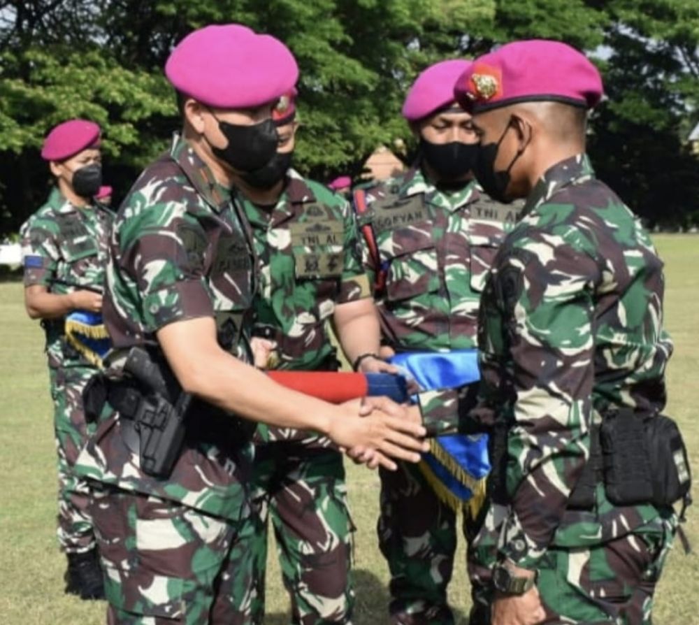 Dankodikmar Lantik 46 Orang Petarung Pasukan Elit Intai Amfibi Marinir