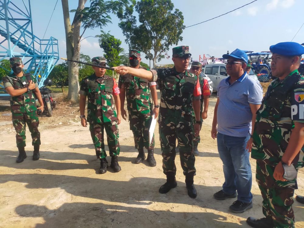 Danrem 084/BJ Brigjen TNI Terry Tresna Purnama saat tinjau lokasi Panceng