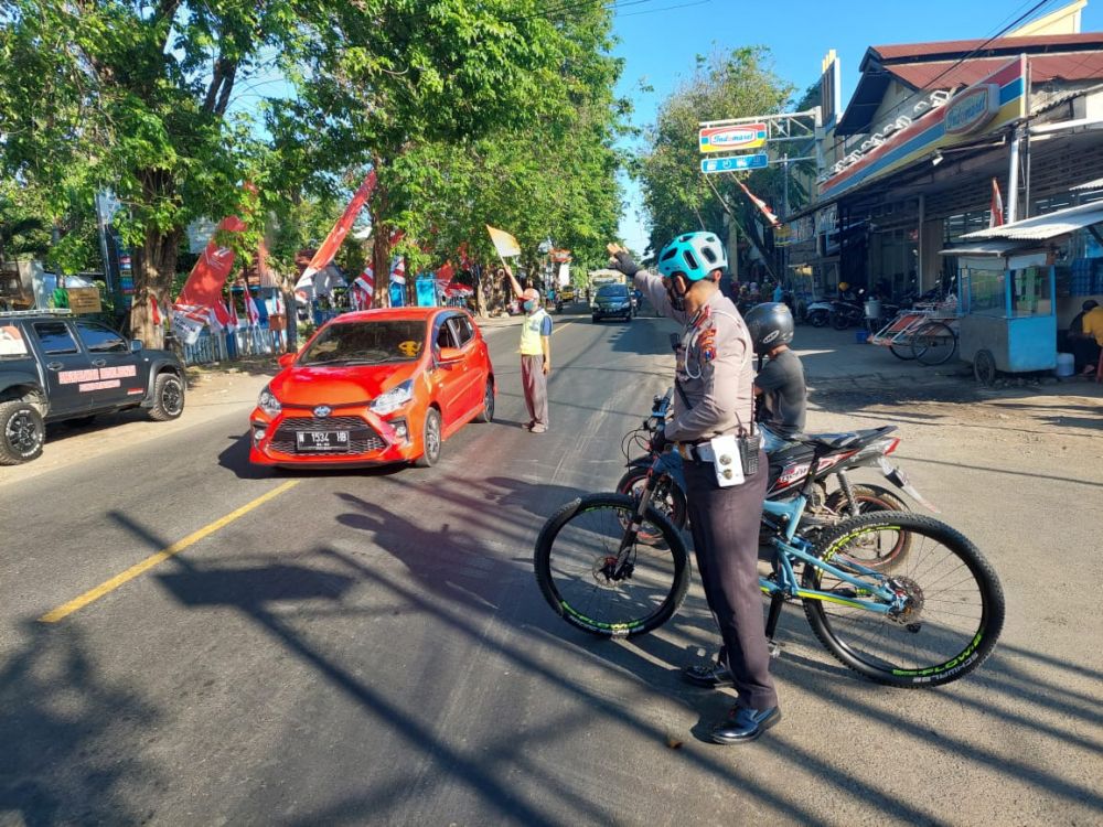 Polres Probolinggo saat gelar patroli Kasada