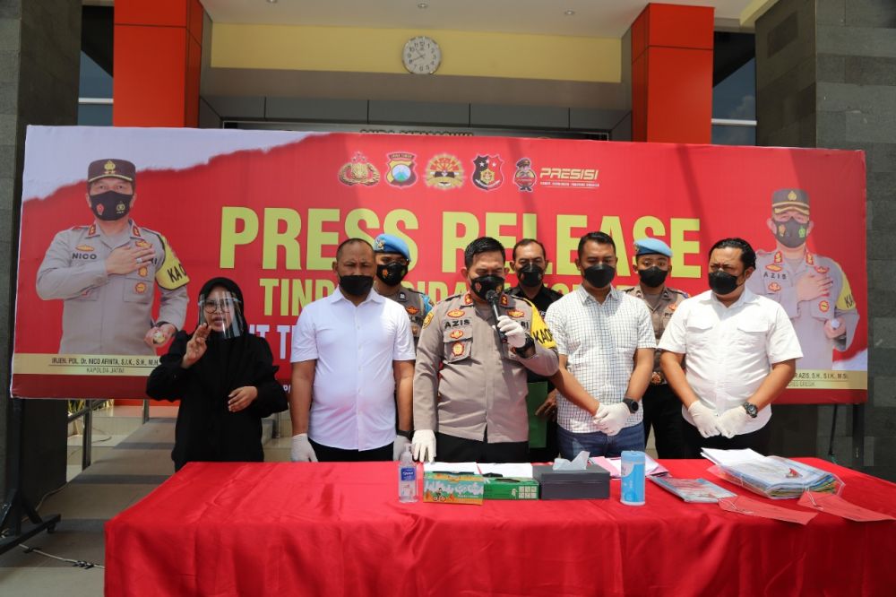 Polres Gresik amankan tersangka beserta barang buktinya