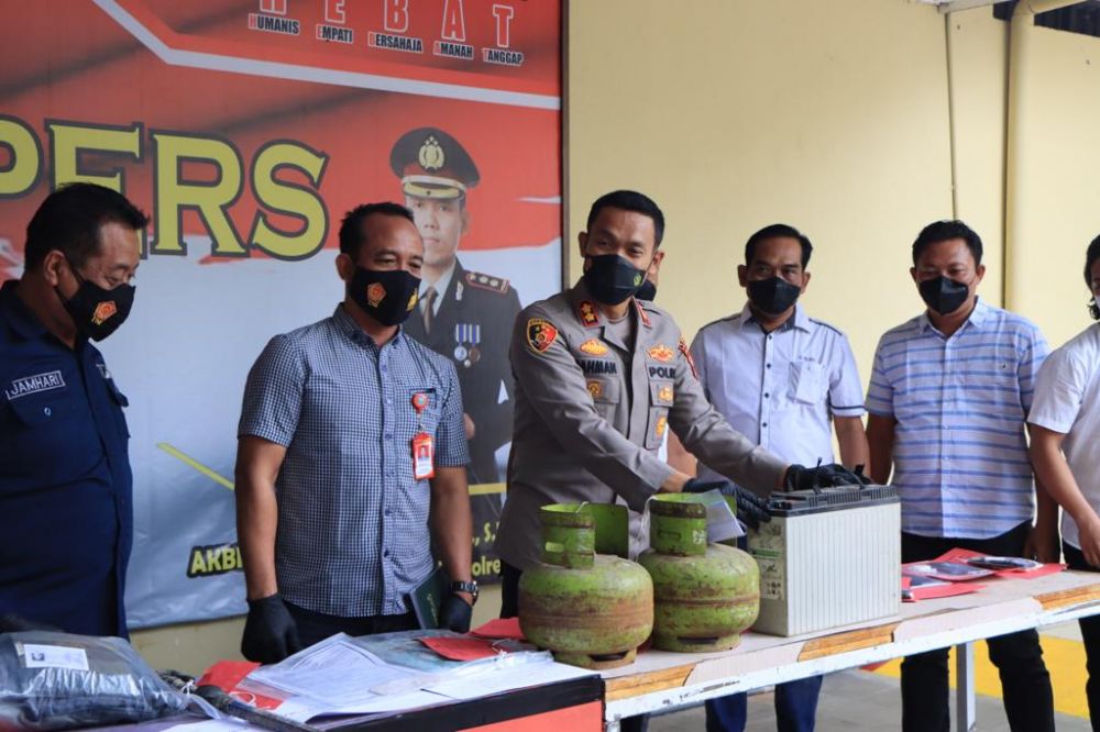 Polres Tuban amankan tersangka beserta barang buktinya 
