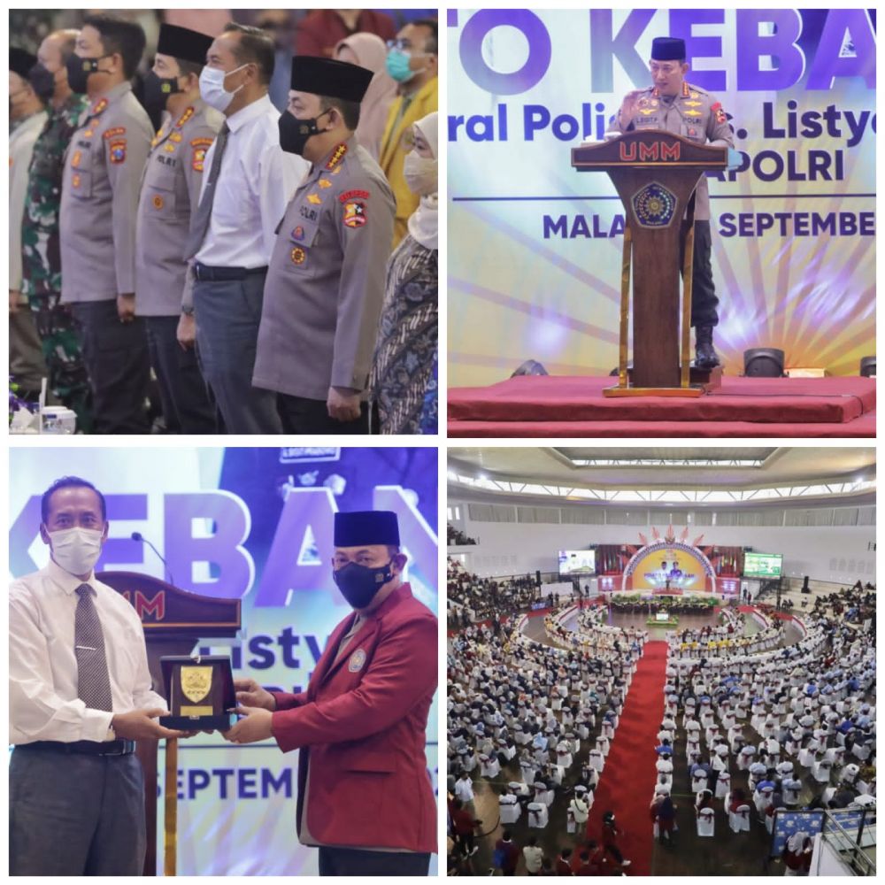 Kapolri Jenderal Listyo Sigit Prabowo saat memberikan pidato kebangsaan