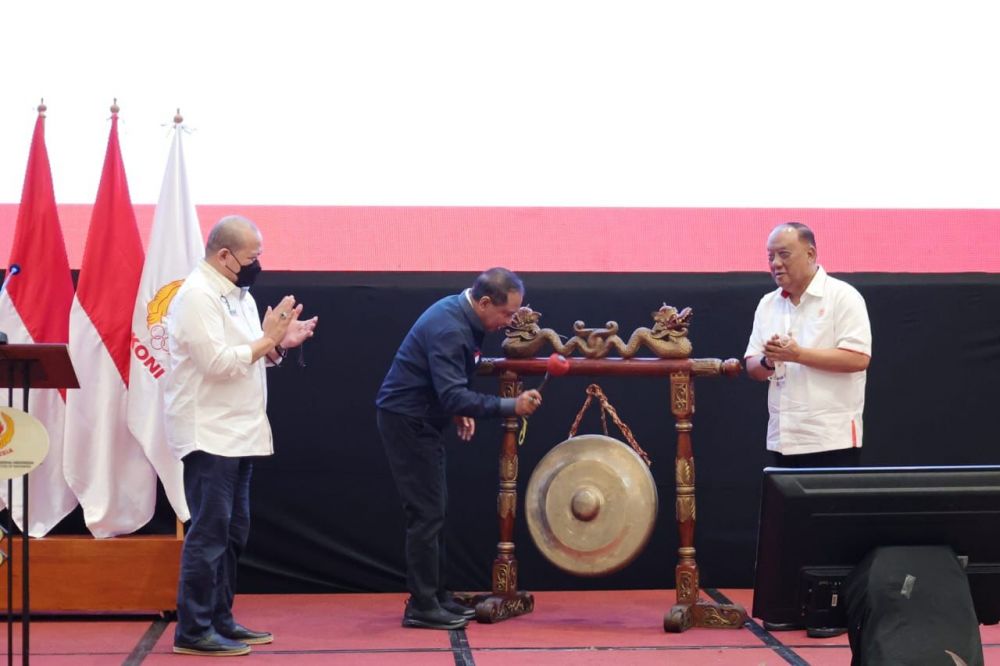 Ketua DPD RI Hadiri Rakernas dan Musornaslub, Dukung KONI untuk Bersatu Menuju Prestasi Global