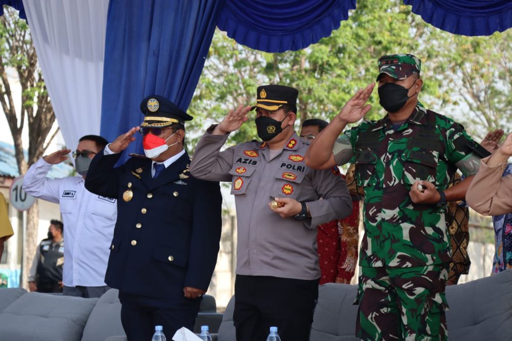 Kapolres Gresik Hadiri Upacara Peringatan Hari Perhubungan ke-52, Bangkit Maju Bersama