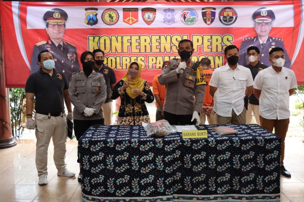 Polres Pamekasan amankan tersangka beserta barang buktinya