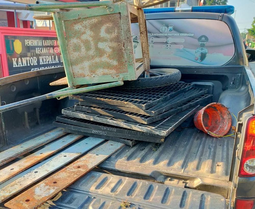 Pelaku Pencuri Besi di Pabrik Gula GK Ditangkap Polisi Selang Waktu 3 Jam