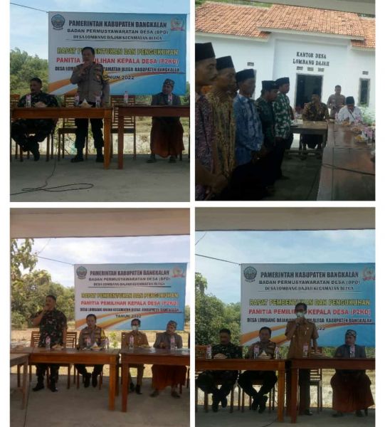 Pembentukan dan Pengukuhan Panitia Pemilihan Kepala Desa Lombang Dajah