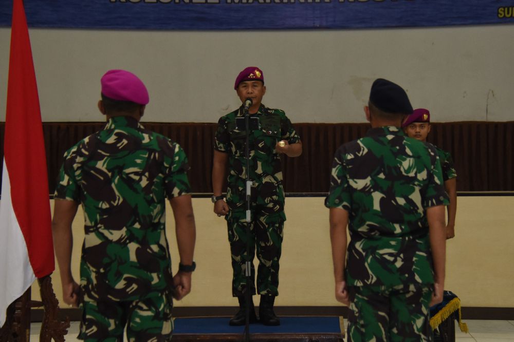 Dankodiklatal Letjen TNI Marinir Suhartono pimpin sertijab kepala dinas penerangan