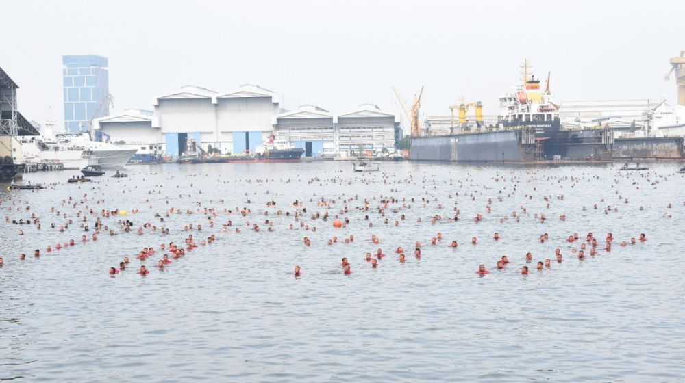 Prajurit Kodiklatal sukseskan pemecahan rekor Muri Water Trappen