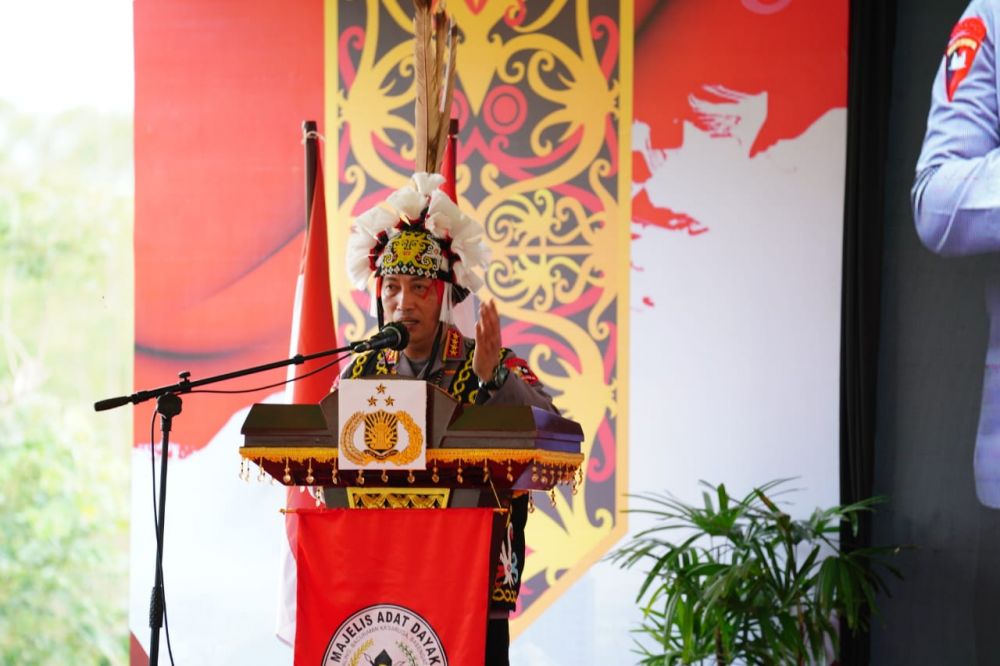 Polri dan Majelis Adat Dayak Nasional Sinergi Berkomitmen Kawal Pembangunan IKN