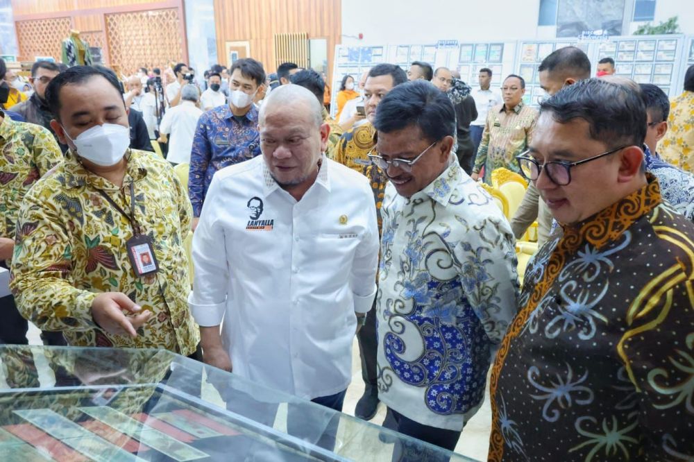Ketua DPD RI AA LaNyalla Mahmud Mattalitti di acara Felateli