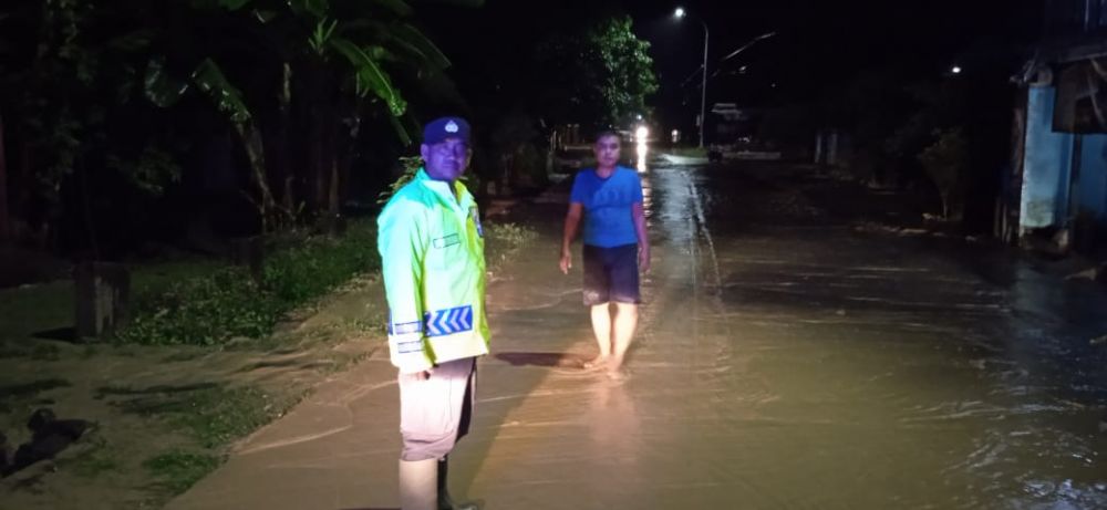 Polres Bojonegoro Tingkatkan Patroli Pasca Hujan Lebat, Antisipasi Bencana Banjir