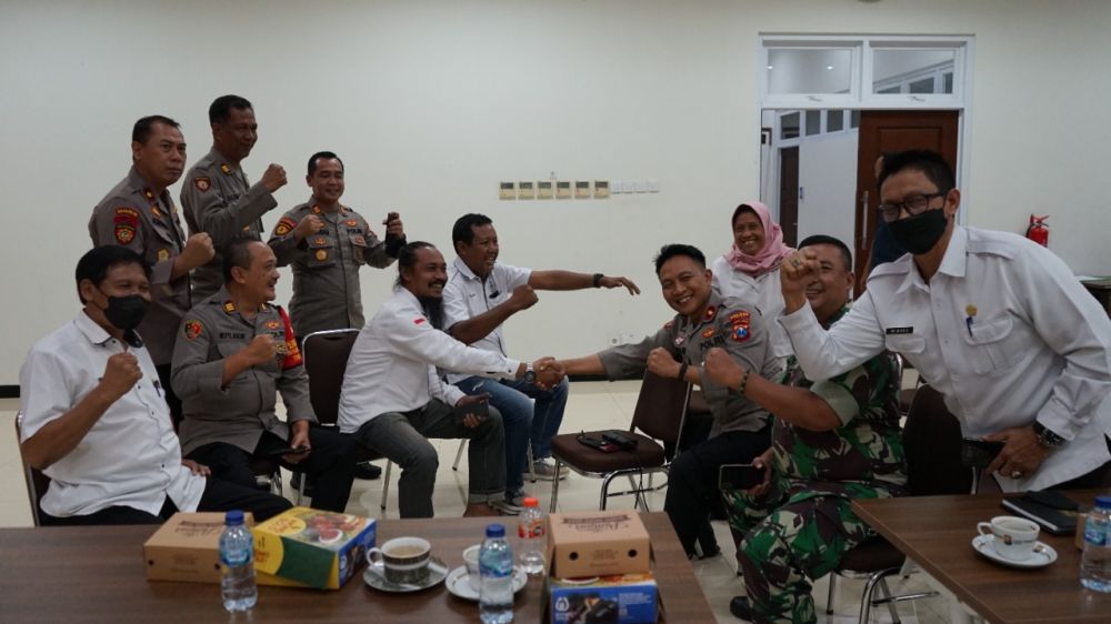 Rakor konser Denny Caknan di Mapolres Gresik