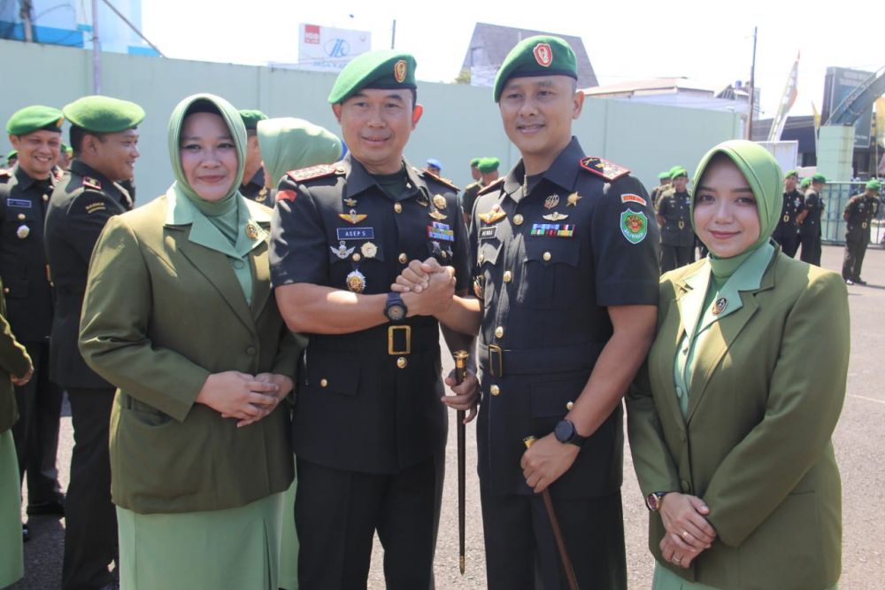 Danrem 062/Tarumanagara saat acara serah terima jabatan Dandim 0612/Tasikmalaya di Makodim 0612
