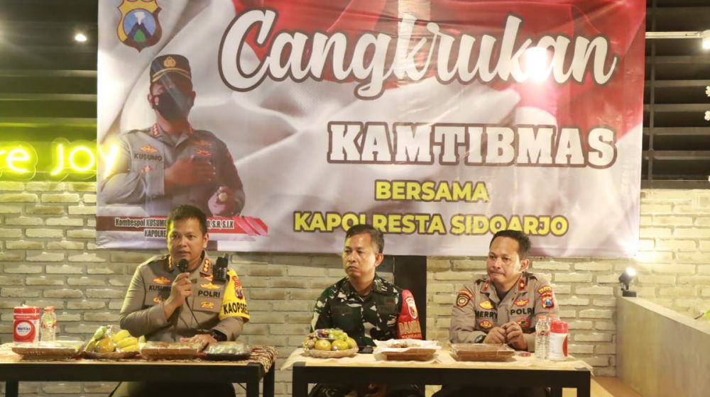 Polresta Sidoarjo gelar cangkrukan Kamtibmas
