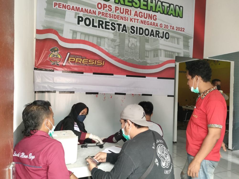 Polresta Sidoarjo buka posko kesehatan di terminal Purabaya