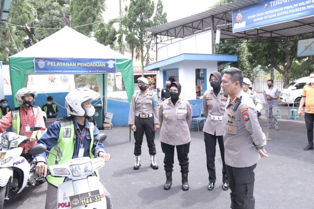 Kapolresta Malang Kota Kombespol Budi Hermanto sidak Satpas
