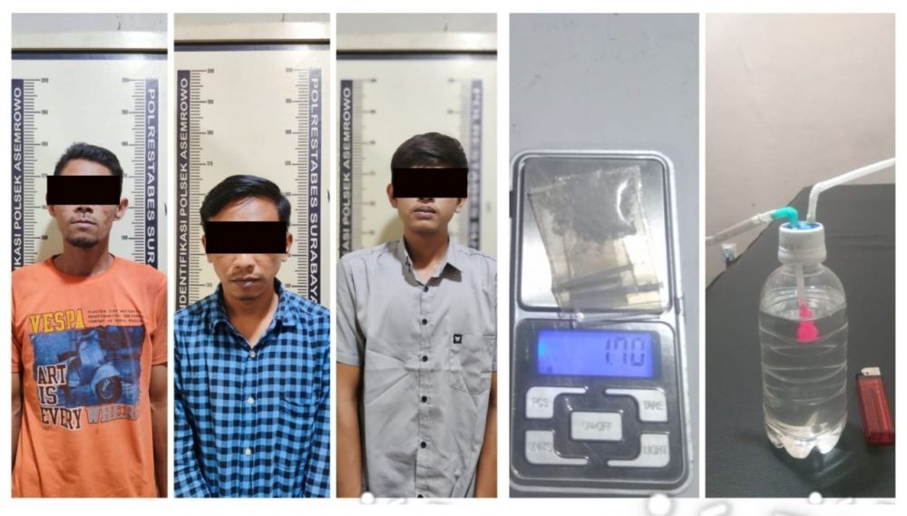 Polisi tangkap pemuda gunakan Sabu beserta barang buktinya