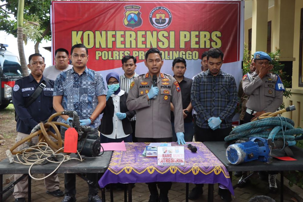 Polres Probolinggo amankan tersangka beserta barang buktinya