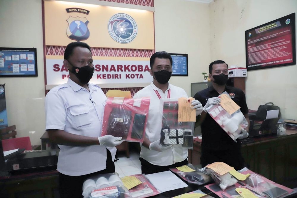 Satresnarkoba Polres Kediri Kota Amankan 1 Terduga Pengedar Narkoba