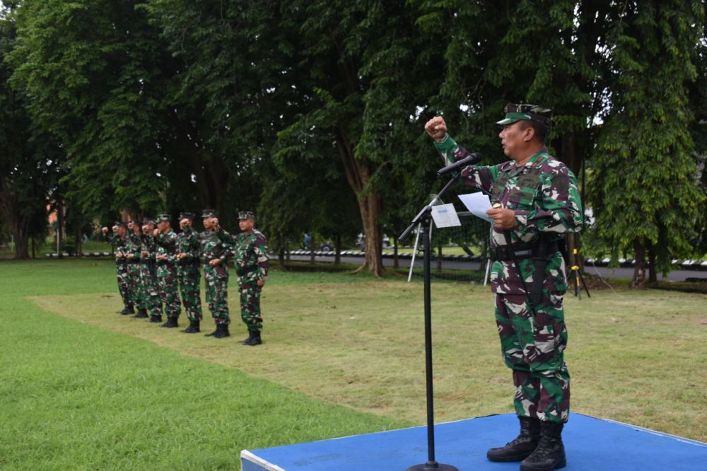 Dankodikdukum Kodiklatal Laksamana Pertama TNI Budi Raharjo saat memberikan sambutan