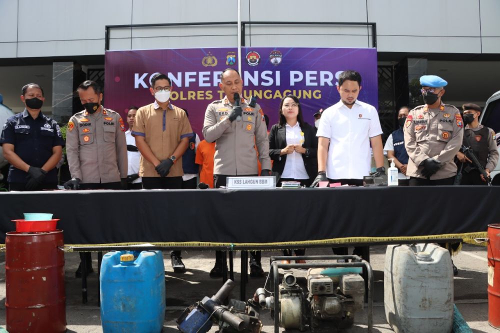 Polres Tulungagung amankan pelaku penyalahgunaan BBM bersubsidi