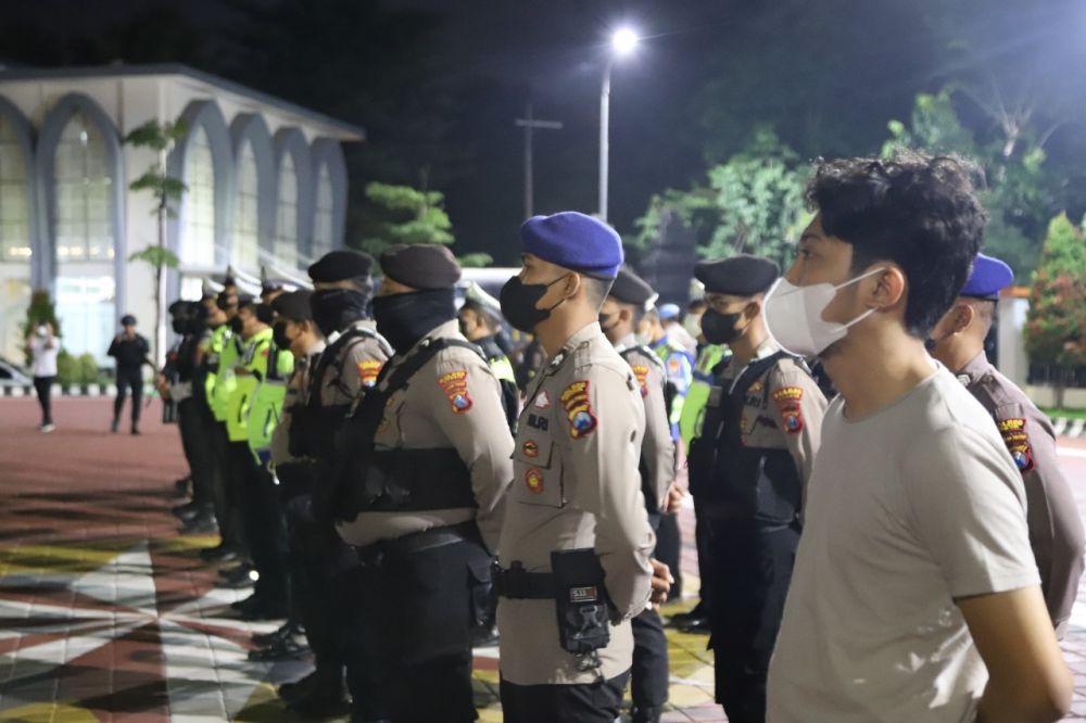 Polres Gresik lakukan patroli skala besar jaga Kamtibmas