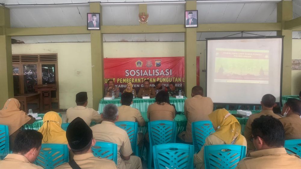 Polres Gresik lakukan sosialisasi terkait pungli