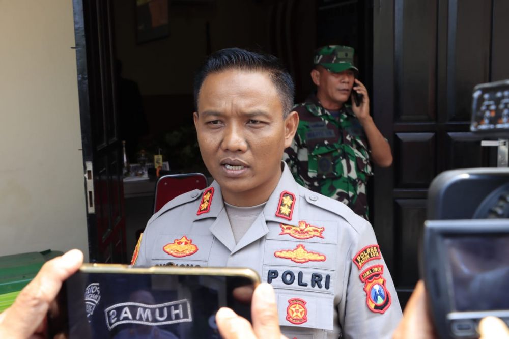 Kapolres Madiun Kota AKBP Suryono saat memberikan keterangan