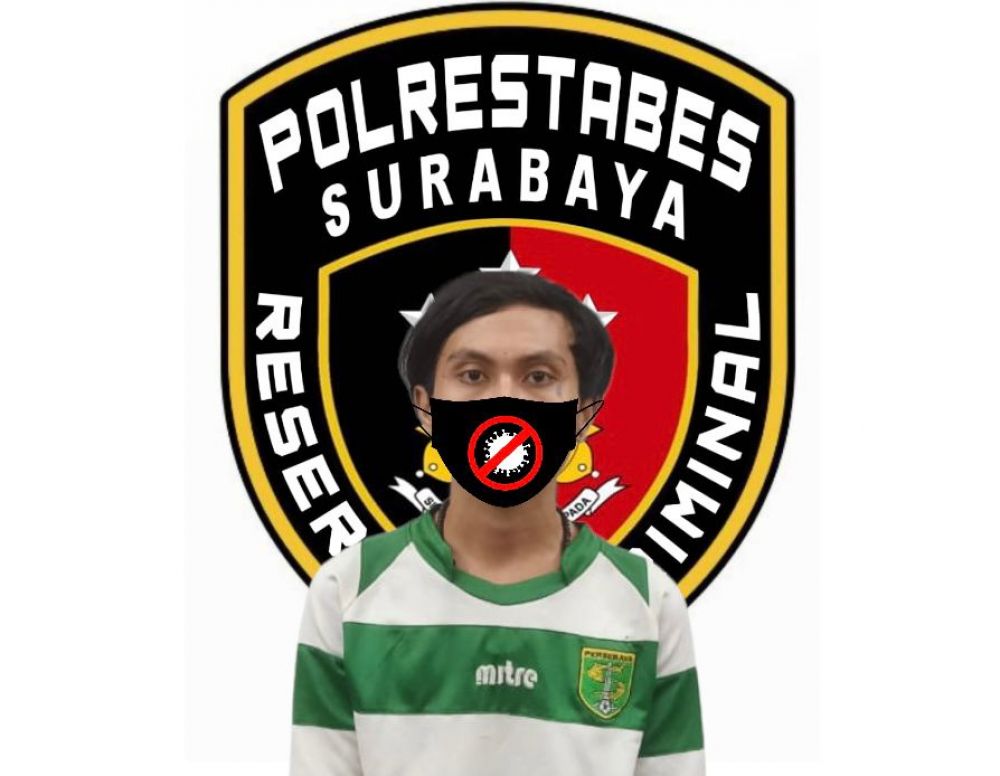 Tersangka diamankan Polisi beserta barang buktinya