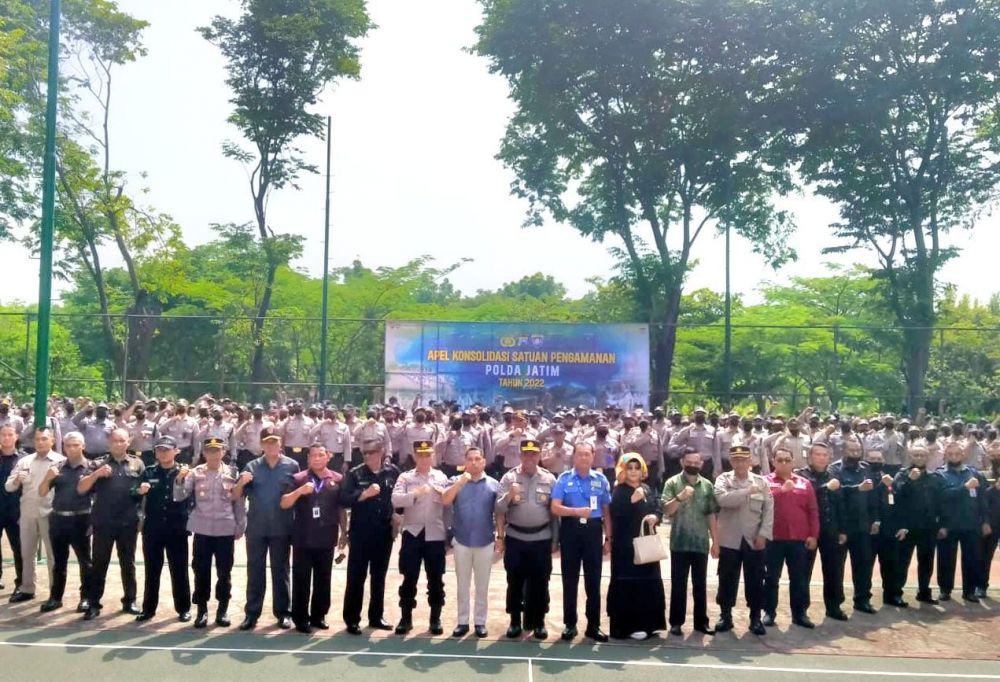 Ditbinmas Polda Jatim Gelar Apel Konsolidasi Satpam Jelang Nataru