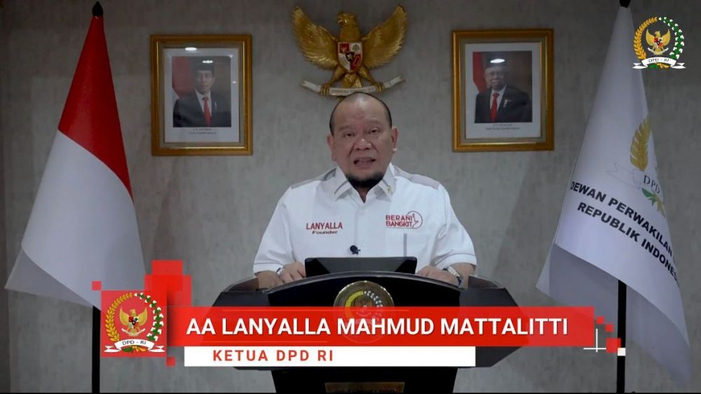 Ketua DPD RI AA LaNyalla Mahmud Mattalitti 
