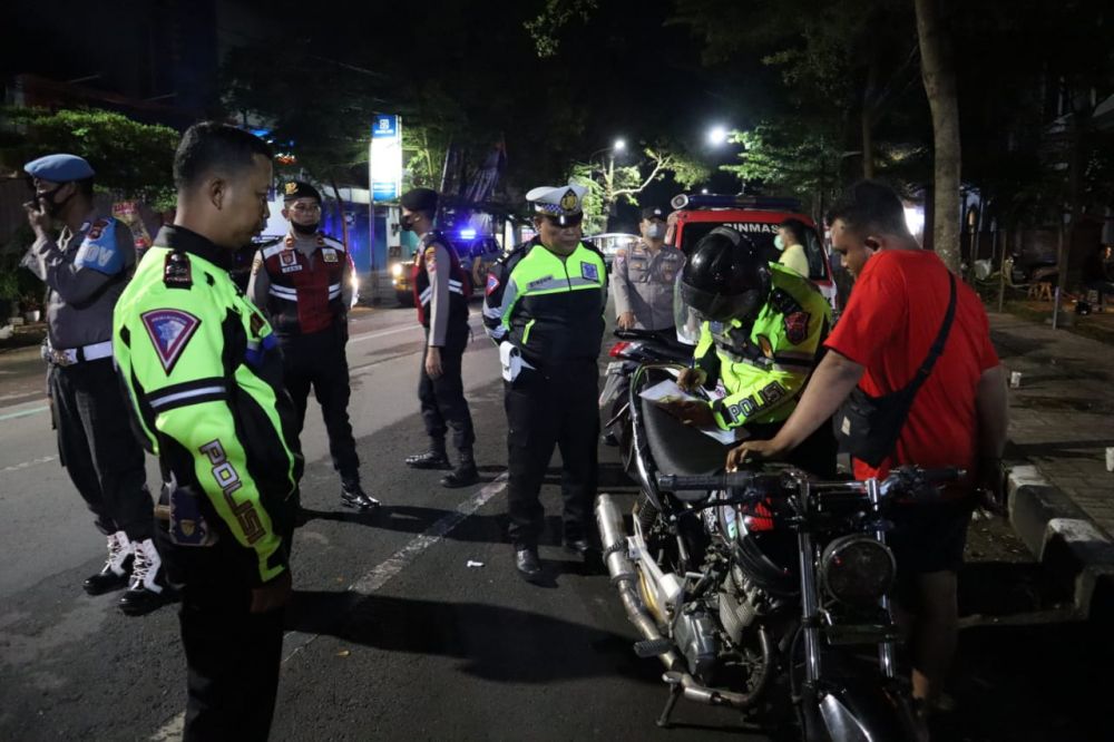 Polres Trenggalek tindak tegas motor non spektek