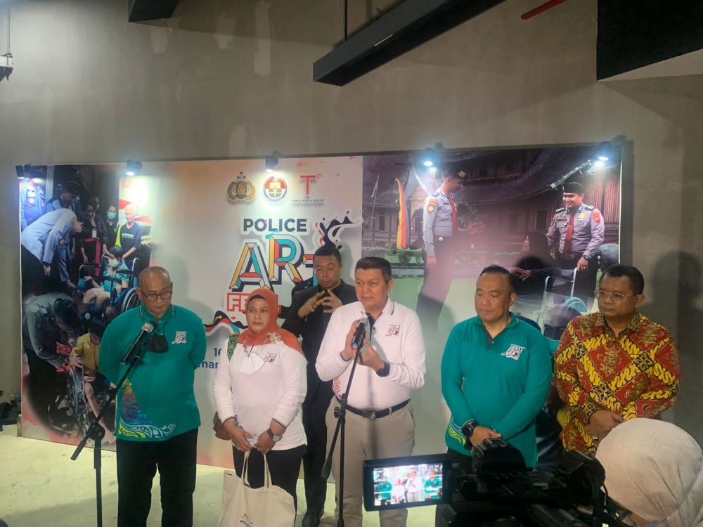 Kalemdiklat Polri Komjen Pol Rycko Amelza Dahniel saat memberikan sambutan