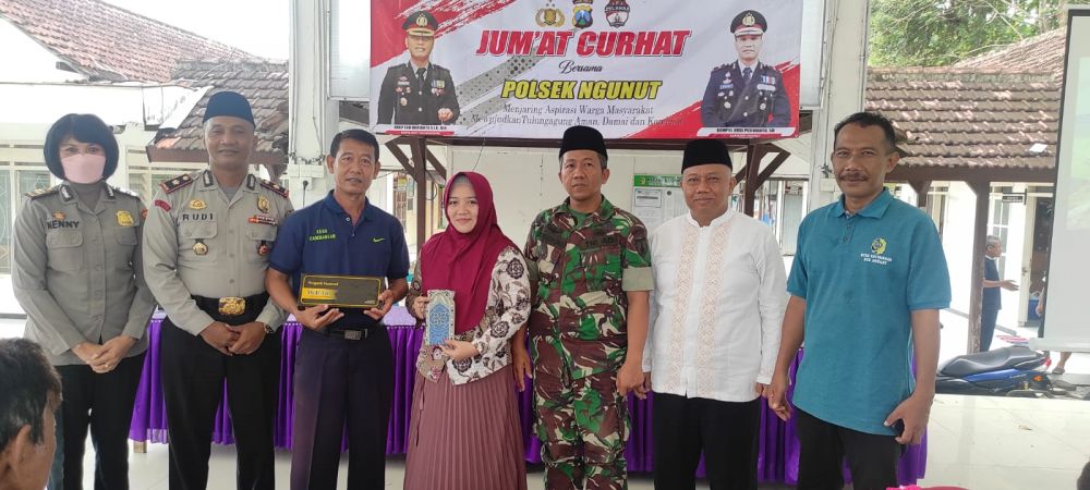 Polsek Ngunut Gelar Jum'at Curhat, Serap Aspirasi Masyarakat