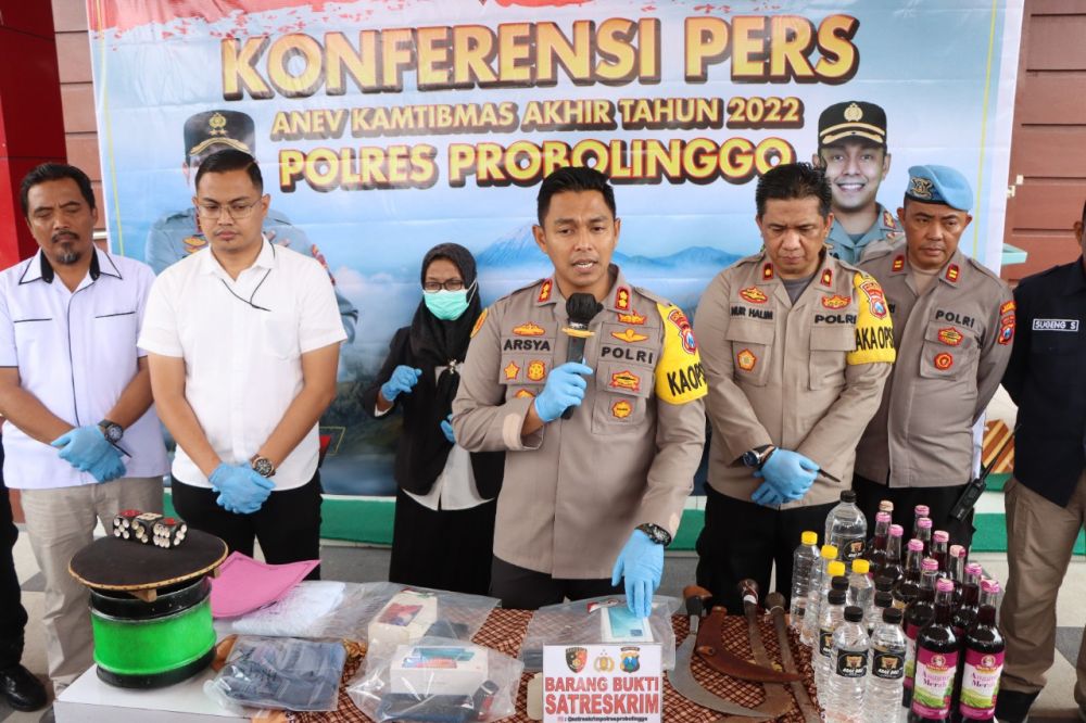 Polres Probolinggo Selesaikan 92,46 Persen, Ungkap Kasus di Tahun 2022