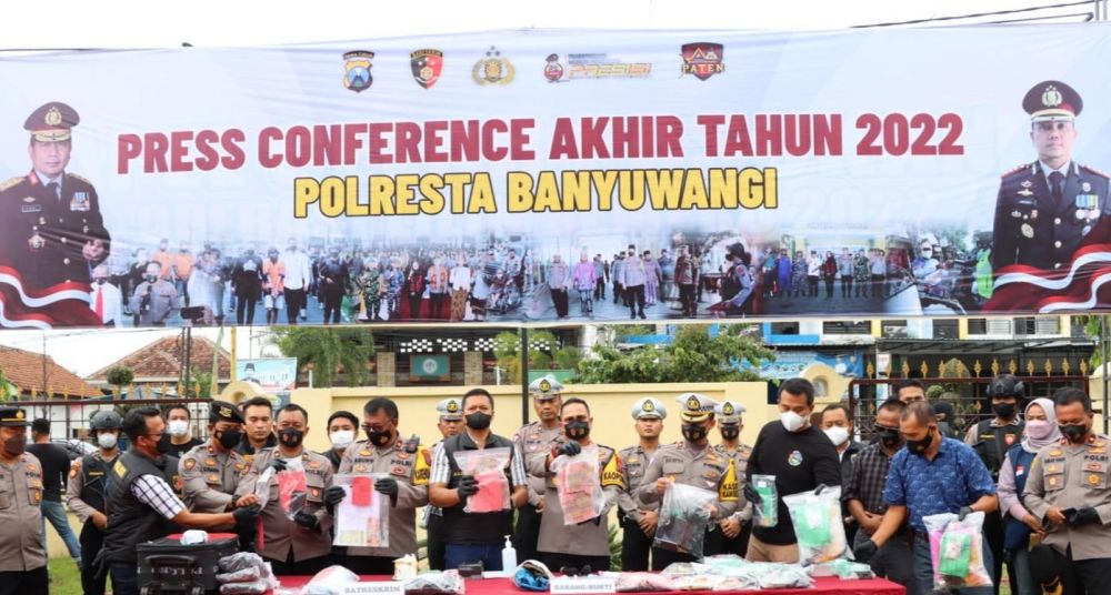 Polres Banyuwangi release akhir tahun