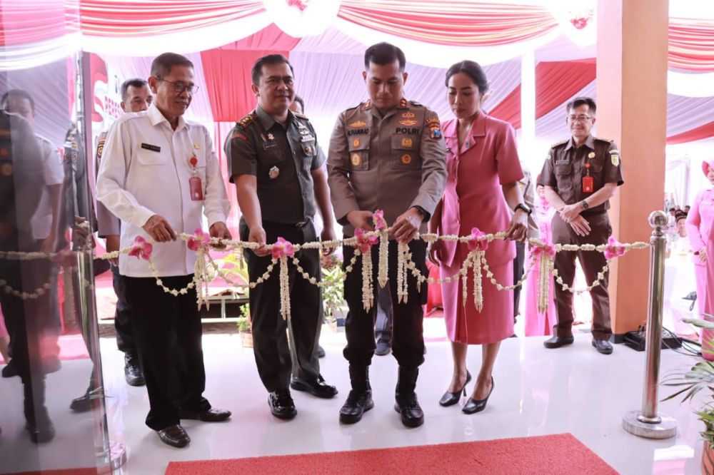 Kapolres Bojonegoro AKBP Muhammad saat peresmian Rumah Dinas