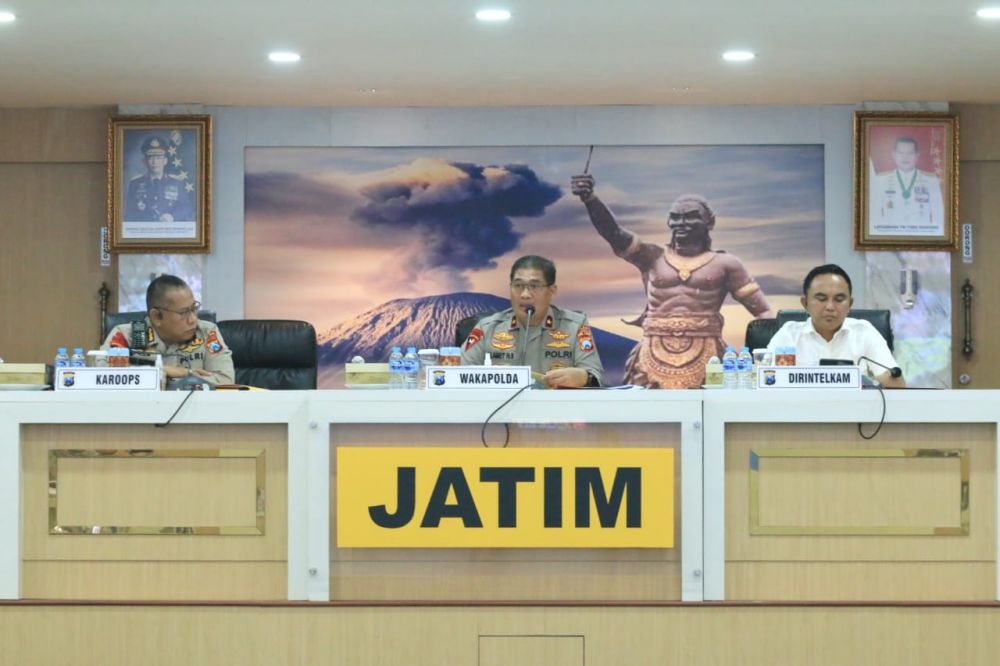 Polda Jatim Gelar Rakor Persiapan Pengamanan Kompetisi BRI Liga 1 Putaran ke-2