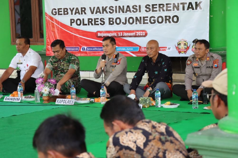 Kapolres Bojonegoro AKBP Muhammad saat memberikan sambutan