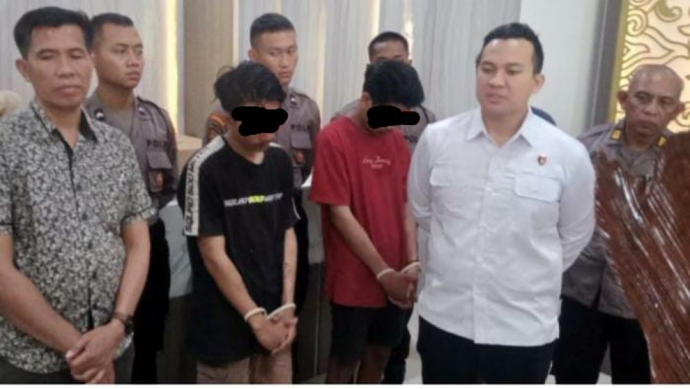 Satreskrim Polres Nganjuk amankan perusakan tugu Asmaul Husna