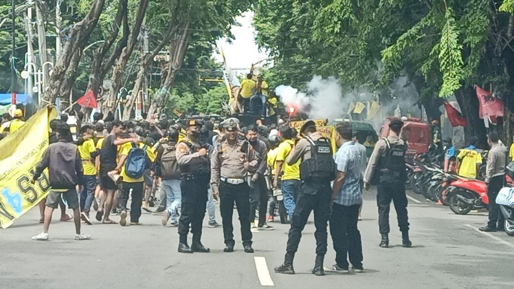 Polres Gresik kawal pengamanan UNRAS supporter Ultras