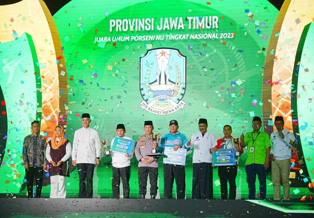 Kapolri Jenderal Listyo Sigit Prabowo saat penutupan Porseni NU