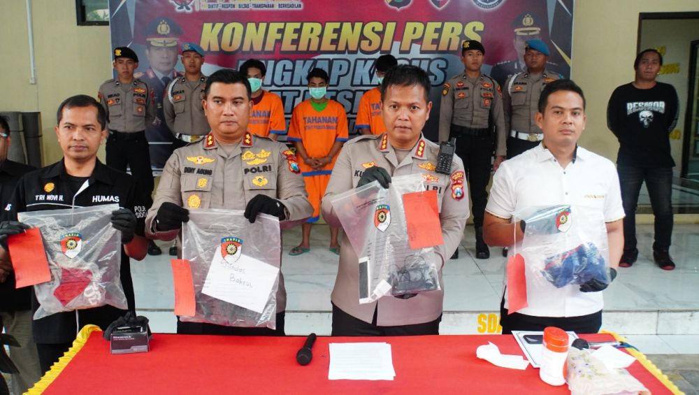 Polresta Sidoarjo amankan tersangka beserta barang buktinya