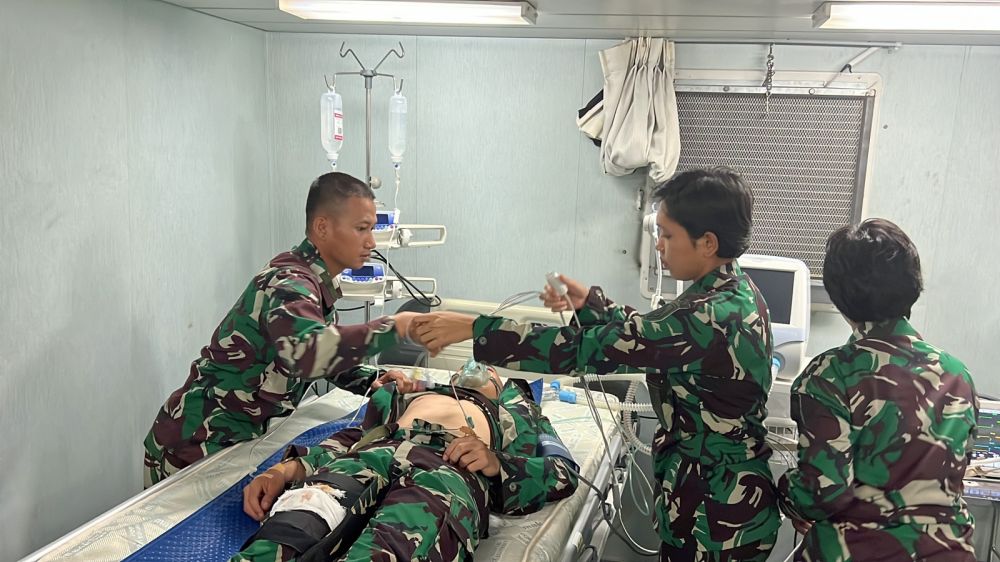 Siswa Dikmapa PK latihan evakuasi medis udara